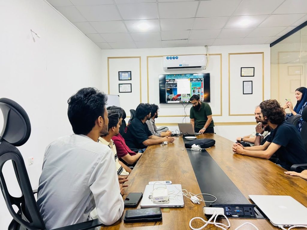Students attending an Amazoners class