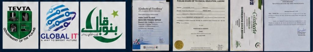 Instructor credentials and government programs: TEVTA, Global IT and Bano Qabil
