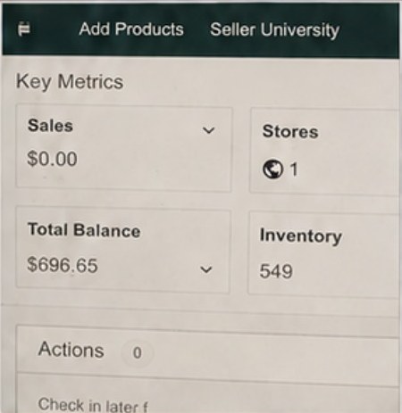 Student Seller Central key metrics